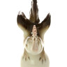 Скульптура Петух на шаре (высота 9,4 см) коричневый ЛФЗ