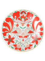 Тарелка декоративная 195 мм форма Эллипс рисунок Сказочная птица
