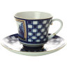Чашка с блюдцем чайная форма Банкетная рисунок Банковский мостик ЛФЗ