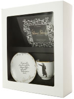 Подарочный набор кофейная чашка с блюдцем форма Ландыш рисунок Дуэль