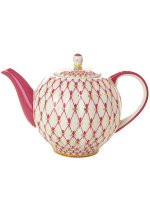 Чайник заварочный форма Тюльпан рисунок Сетка-блюз