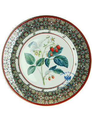 Декоративная тарелка рисунок "Сладкая малина" (27 см) ЛФЗ