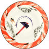 Чайная пара форма Весенняя-2 рисунок Красный флаг ЛФЗ