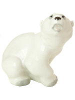 Скульптура Медвежонок белый 11,6 см высота
