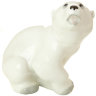 Скульптура Медвежонок белый 11,6 см высота ЛФЗ