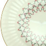 Тарелка десертная форма Волна рисунок Розовая сетка 15,5 см ЛФЗ