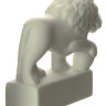 Скульптура Лев стерегущий (высота 6,8 см) ЛФЗ