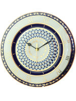 Часы декоративные форма Европейская рисунок Кобальтовая сетка