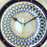 Часы декоративные форма Европейская рисунок Кобальтовая сетка ЛФЗ