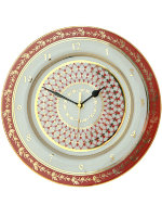 Декоративные часы форма Европейская рисунок Сетка-блюз