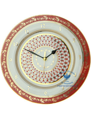 Декоративные часы форма Европейская рисунок Сетка-блюз ЛФЗ