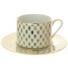 Чашка с блюдцем чайная форма Соло рисунок Сетка-джаз 300 мл ЛФЗ
