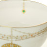 Чашка с блюдцем чайная форма Яблочко рисунок Золотой медальон ЛФЗ